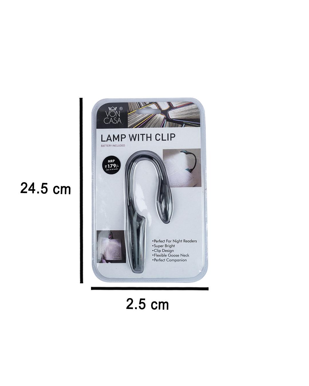 Market99 Clip Reading Light, Plastic, Black - MARKET 99