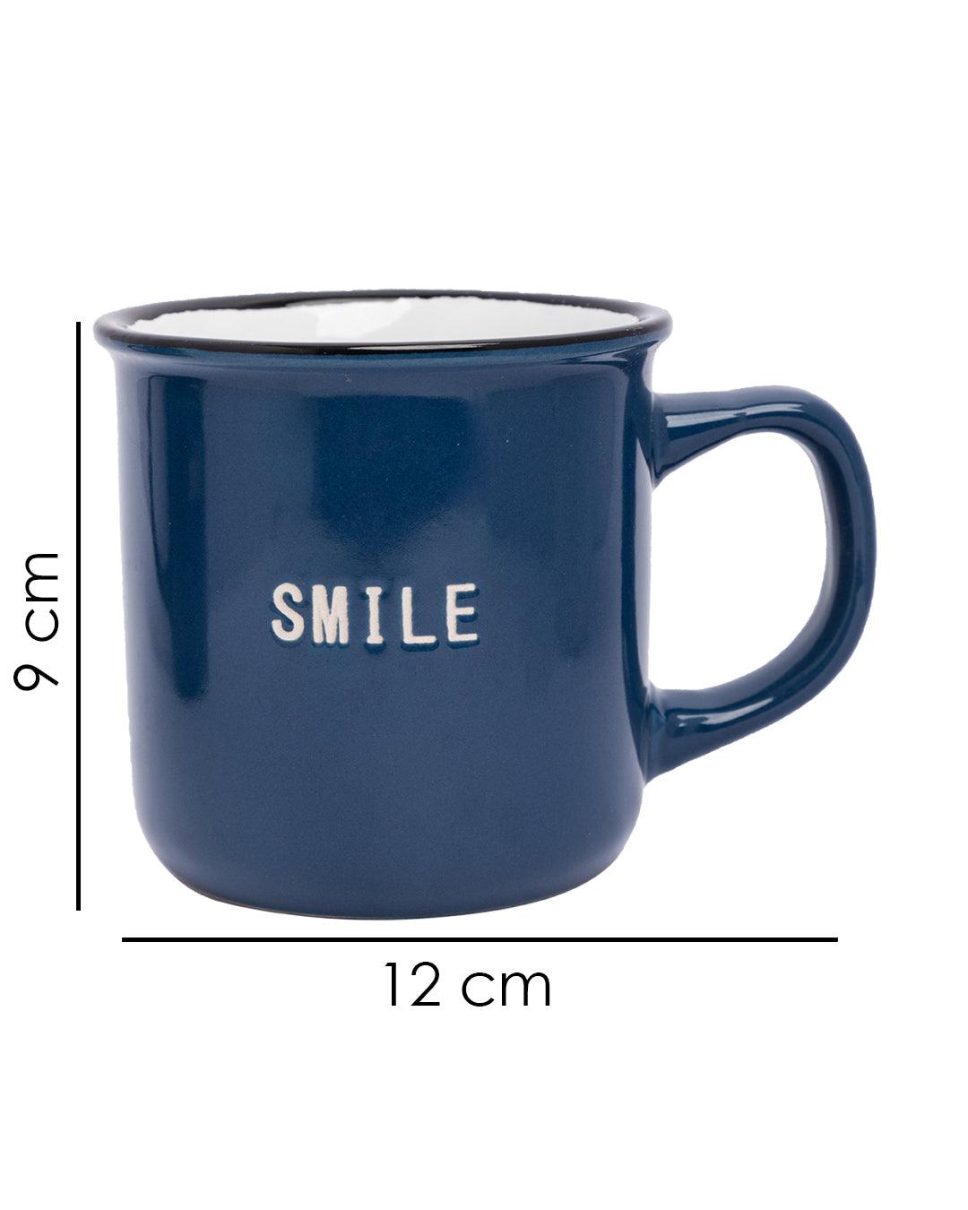 VON CASA Coffee Mug, Multicolour, Ceramic, Set of 3, 330 mL - MARKET 99
