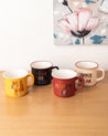 Market99 Coffee Mug, Multicolour, Ceramic, Set of 4, 230 mL - MARKET 99