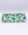 Market99 Decorative Serving Tray, Wooden Tray with Handles, Nature Inspired Design Tray, Home Décor, Standard, Rectangular, Green Colour, MDF - MARKET 99