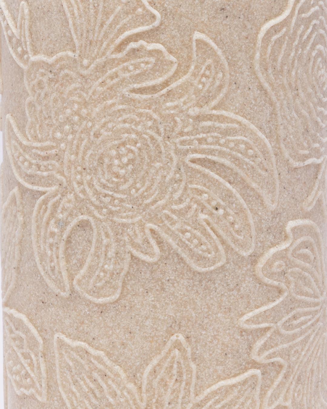 Market99 Embossed Leaf Design Soap Dispenser - 420 mL - MARKET 99