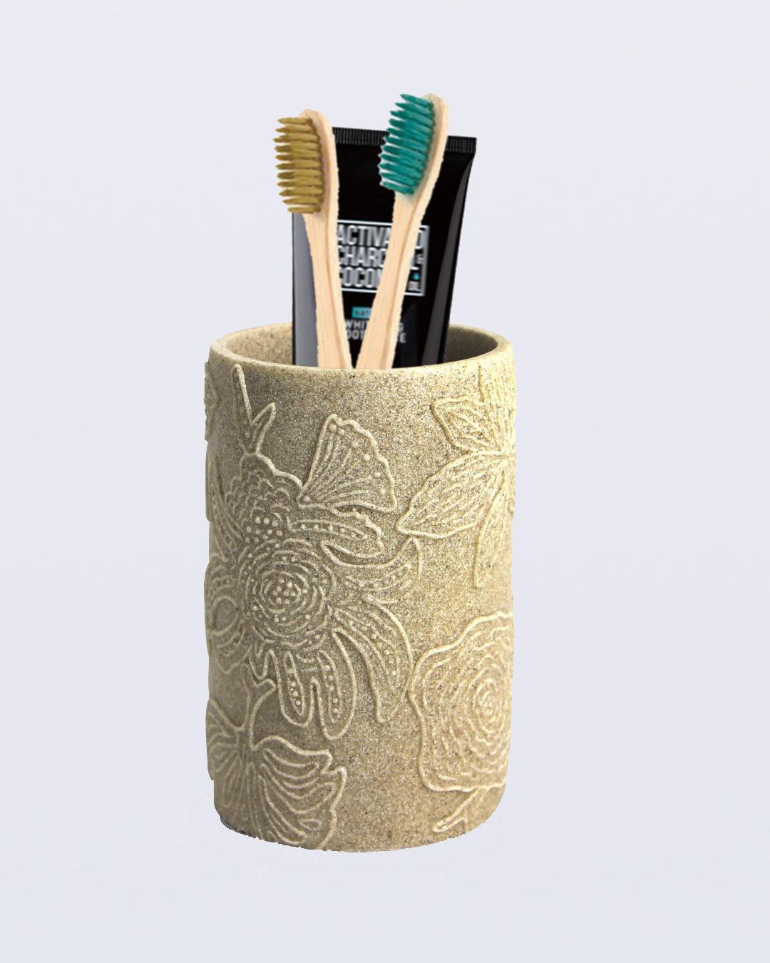 Market99 Embossed Leaf Design Tooth brush Holder - MARKET 99