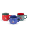 Market99 Espresso Cups, Multicolour, Ceramic, Set of 3, 180 mL - MARKET 99