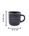 Market99 Espresso Mugs, Tea & Coffee Mugs, Dishwasher & Microwave Safe, Assorted Colours, Ceramic, Set of 4, 140 mL - MARKET 99