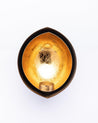 Market99 Eye T-Light Candle Holder, Modern Design, Gold Foiling, Black Colour, Mild Steel - MARKET 99