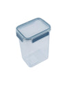 Market99 Food Storage Container, with Clip Lock, Blue, Plastic, 1.5 Litre - MARKET 99