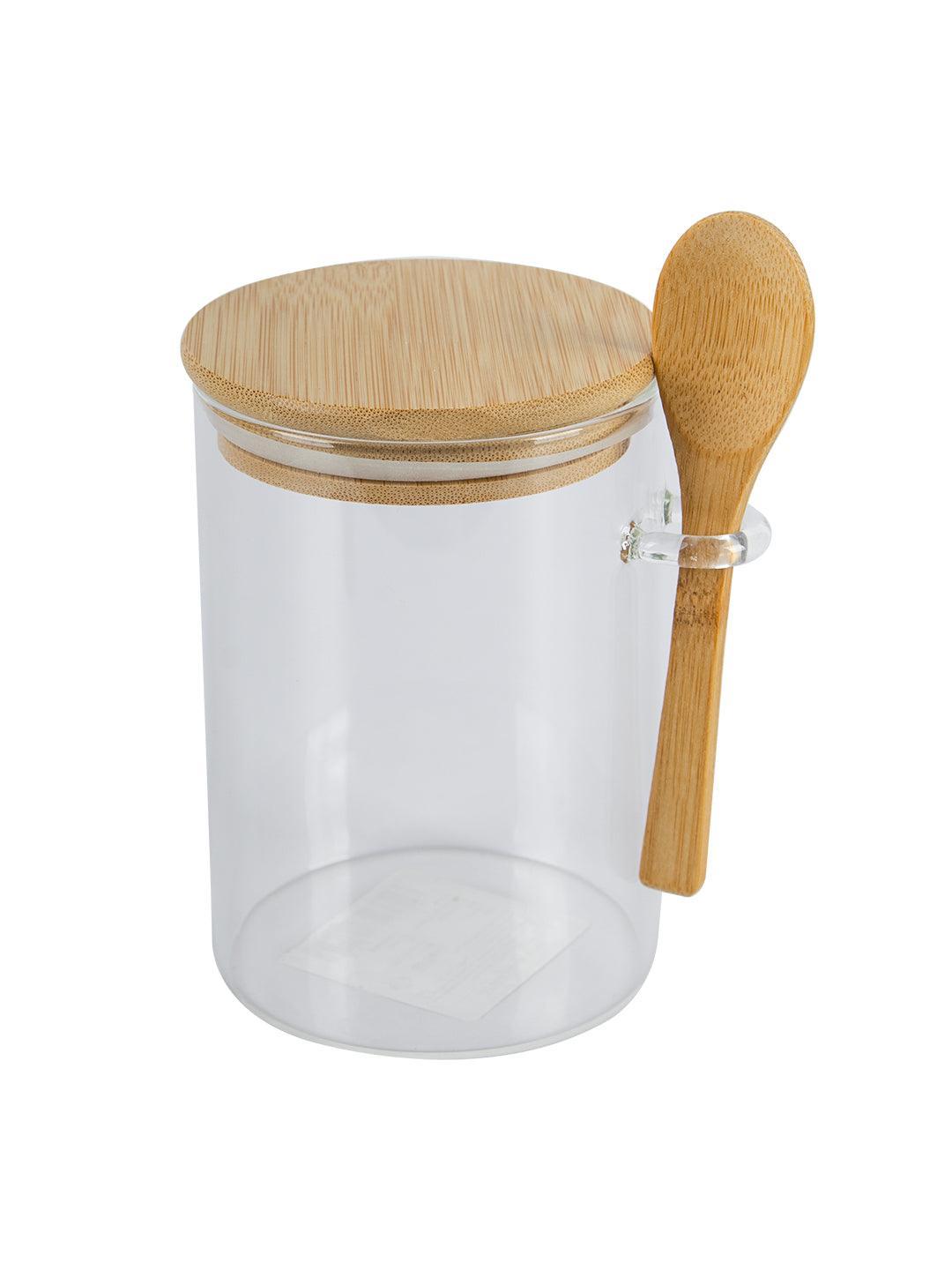 Market99 Glass Jar With Lid And Spoon - MARKET 99