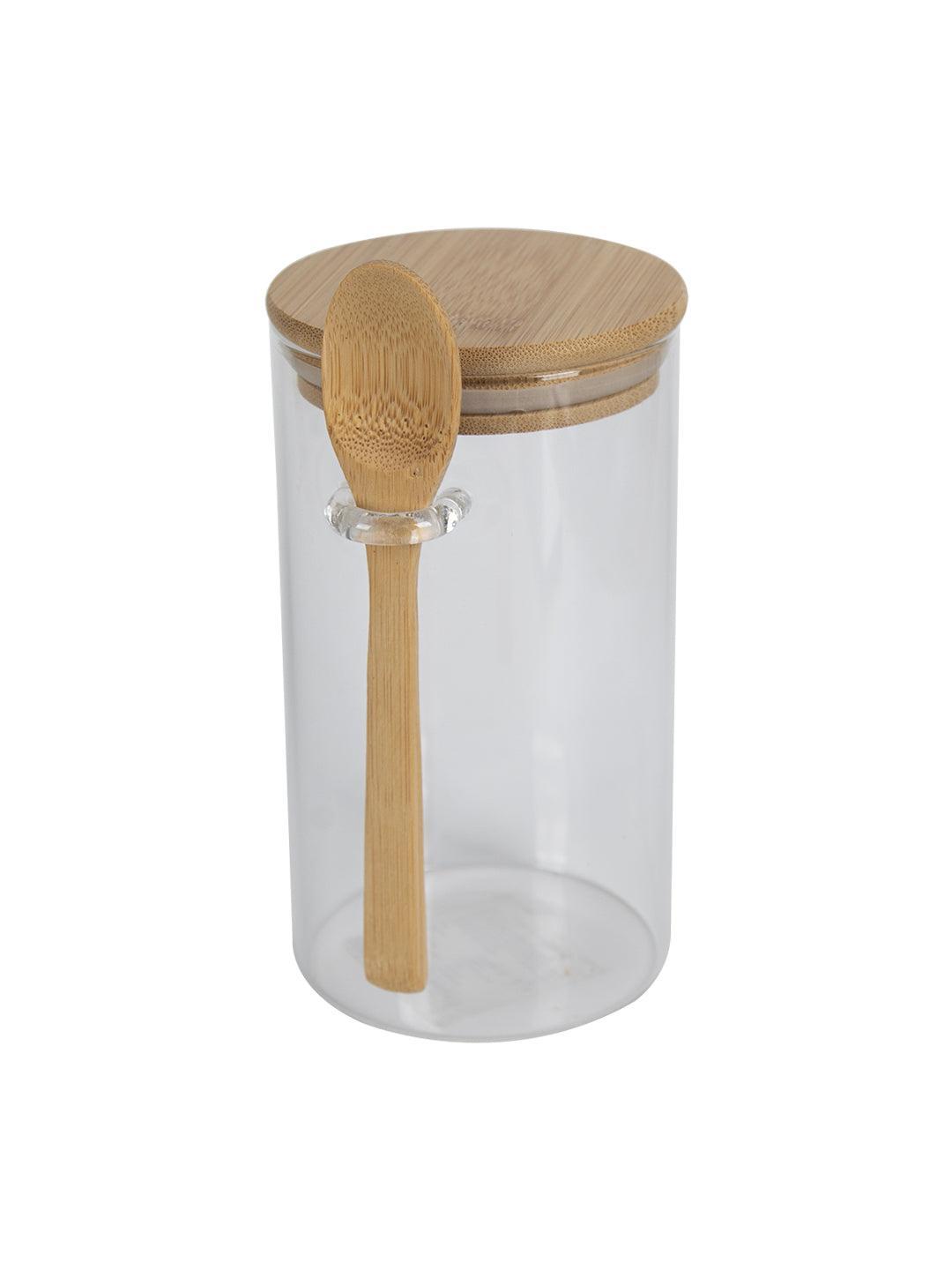  Mymanjerfu Glass Jar with Lid and Spoon, 12 oz 2 Pack