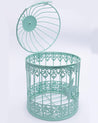 Market99 Hanging Cage Planter, Decorative, Home & Office Decor, Turquoise, Iron - MARKET 99