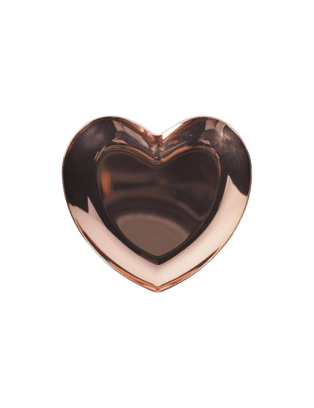 Market99 Heart Shaped Stainless Steel Jewellery Holder Tray - MARKET 99