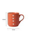 MARKET99 Hearts Print Ceramic Coffee Mug - 360 mL - MARKET 99