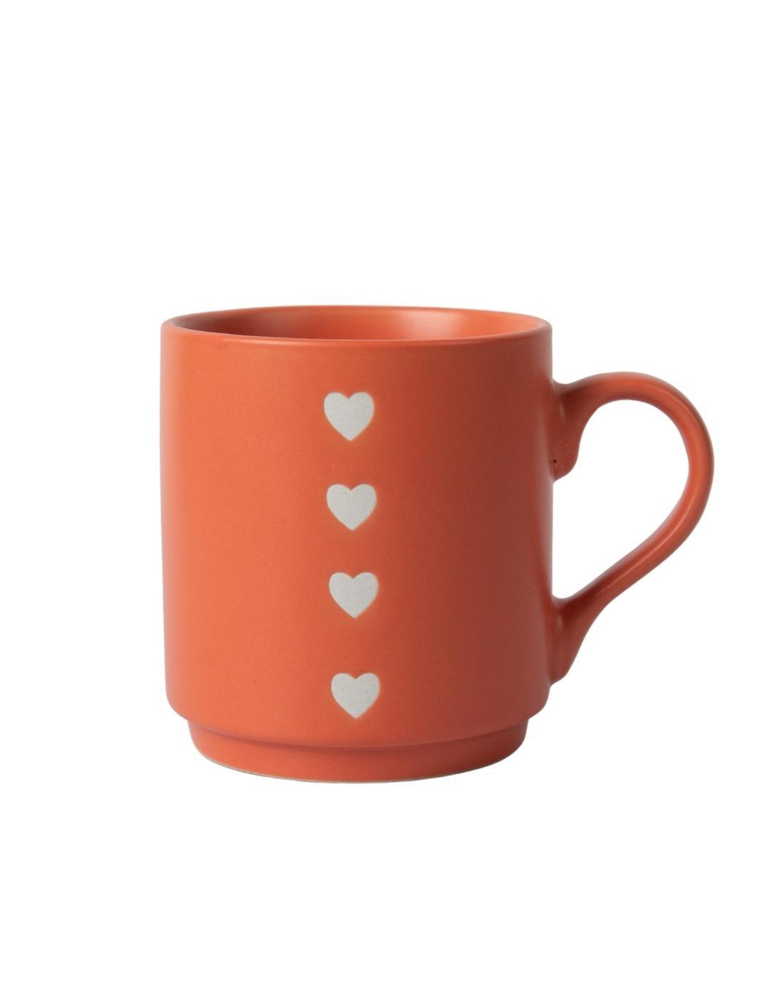 MARKET99 Hearts Print Ceramic Coffee Mug - 360 mL - MARKET 99