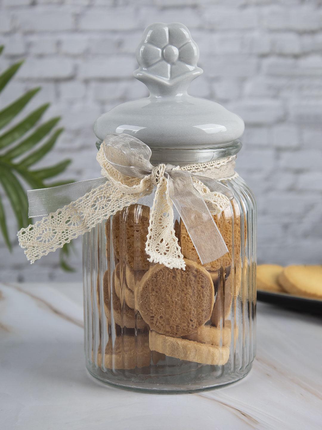 Market99 Kitchen Storage Jar with Ceramic Lid - 950 mL - MARKET 99