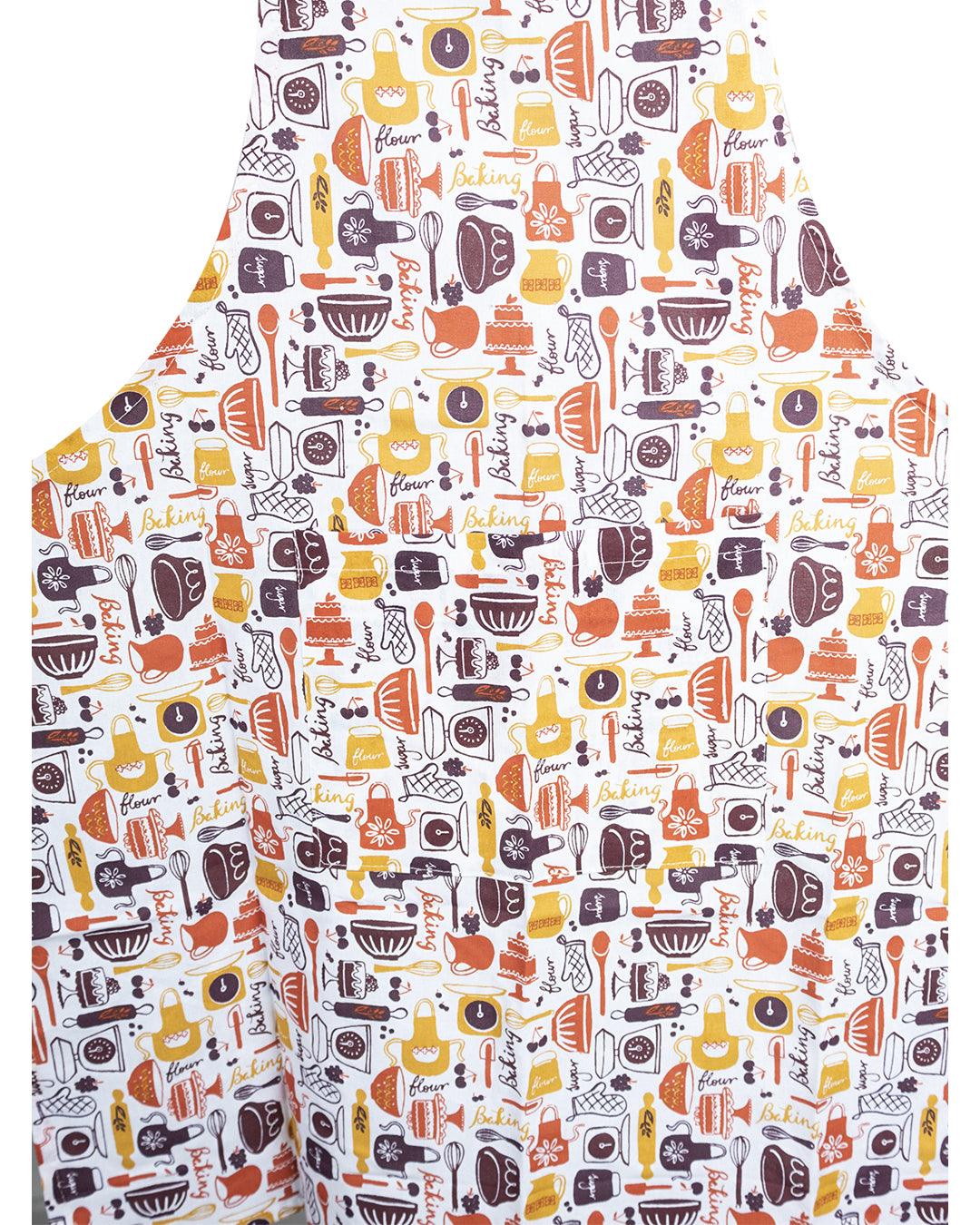 Market99 Kitchen Tools Design Printed Cotton Kitchen Apron - MARKET 99