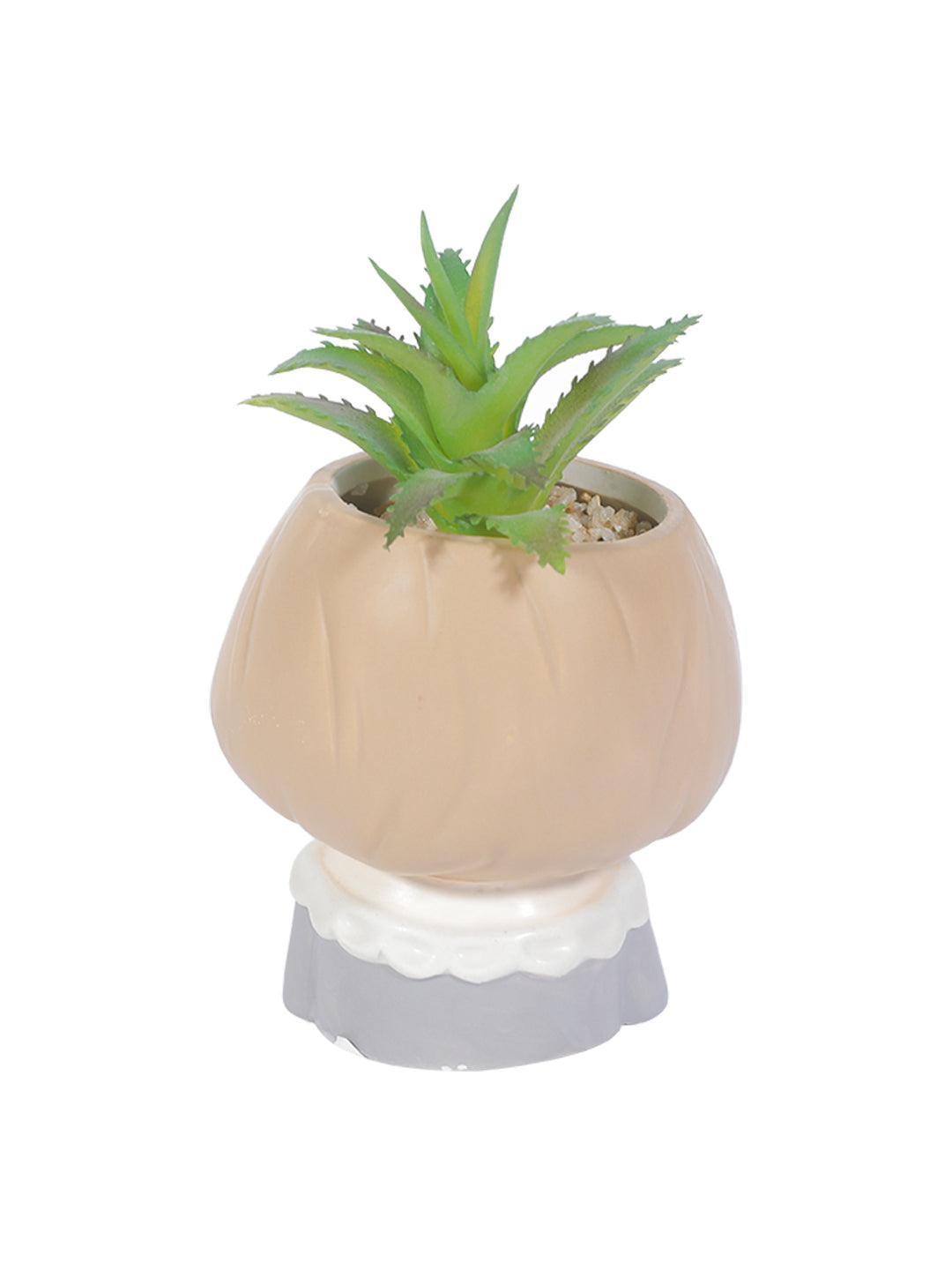 Market99 Lady Face Artificial Planter Pot - MARKET 99