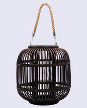 Market99 Lantern, Bamboo Lantern, Brown, Wood - MARKET 99