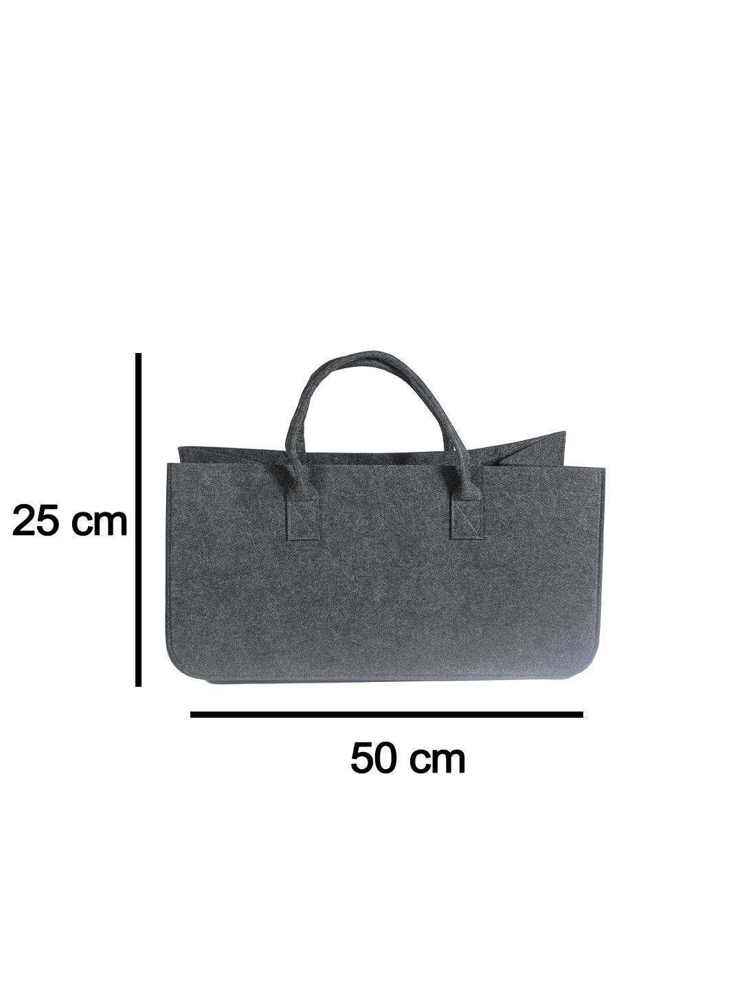 Handbags Grey Felt Handbag, 100 Grams, Size: 40x25x15 at Rs 180/piece in  Bhiwandi