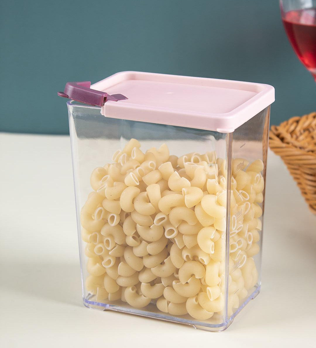 Market99 Medium Plastic Cereal Dispenser Jar With Lid - MARKET 99