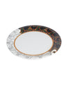Market99 Melamine Tableware Dual Glazed Quarter Plates for Dining Table (Set Of 6) - MARKET 99