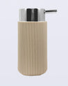 VON CASA Modern Ribbed Cylindrical Soap Dispenser - 250 mL - MARKET 99