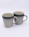 Market99 Mug Set, Tea & Coffee Mug Set, Soup Mug, Handmade, Ivory, Ceramic, Set of 2 - MARKET 99