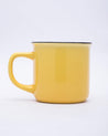 Market99 Mugs, Bonjour, Microwave & Dishwasher Safe, Assorted Colours, Ceramic, 340 mL, Set of 4 - MARKET 99
