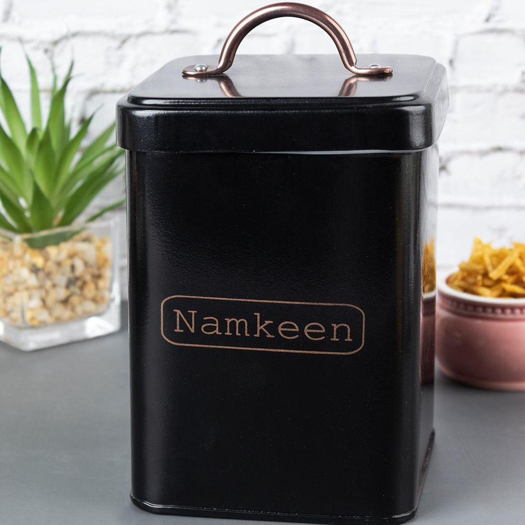 Market99 Namkeen Jar with Lid - (Black, 1900mL) - MARKET 99