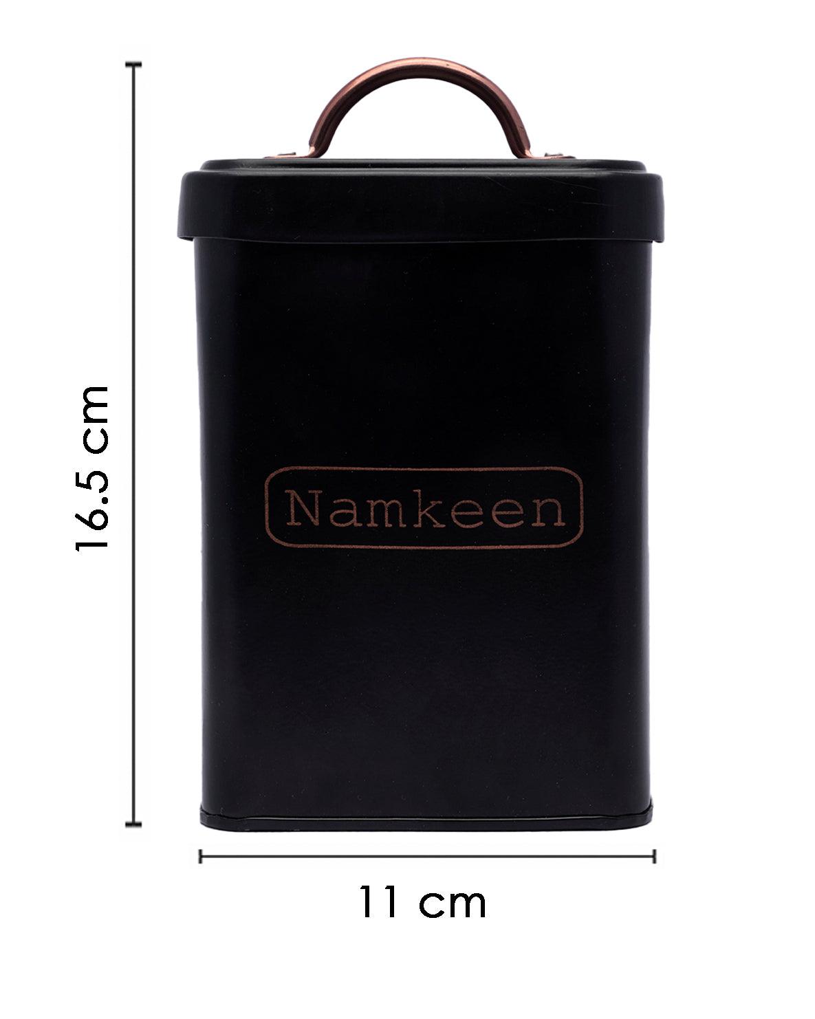 Market99 Namkeen Jar with Lid - (Black, 1900mL) - MARKET 99