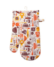 Market99 Oven Gloves, Multicolour, Cotton, Set of 2 - MARKET 99