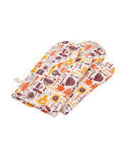 Market99 Oven Gloves, Multicolour, Cotton, Set of 2 - MARKET 99