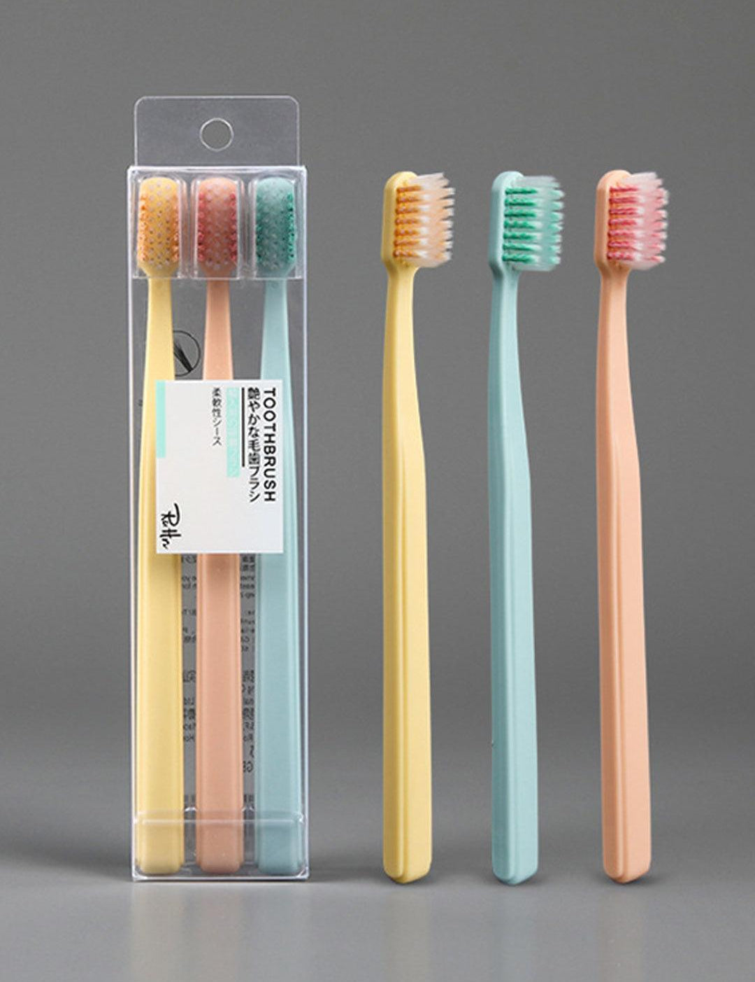 Market99 Pack Of 3 Plastic Tooth Brush - MARKET 99