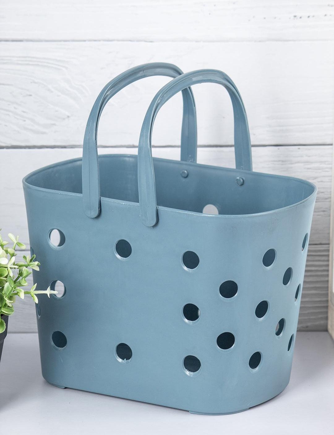 Plastic Home Storage Basket with Handles