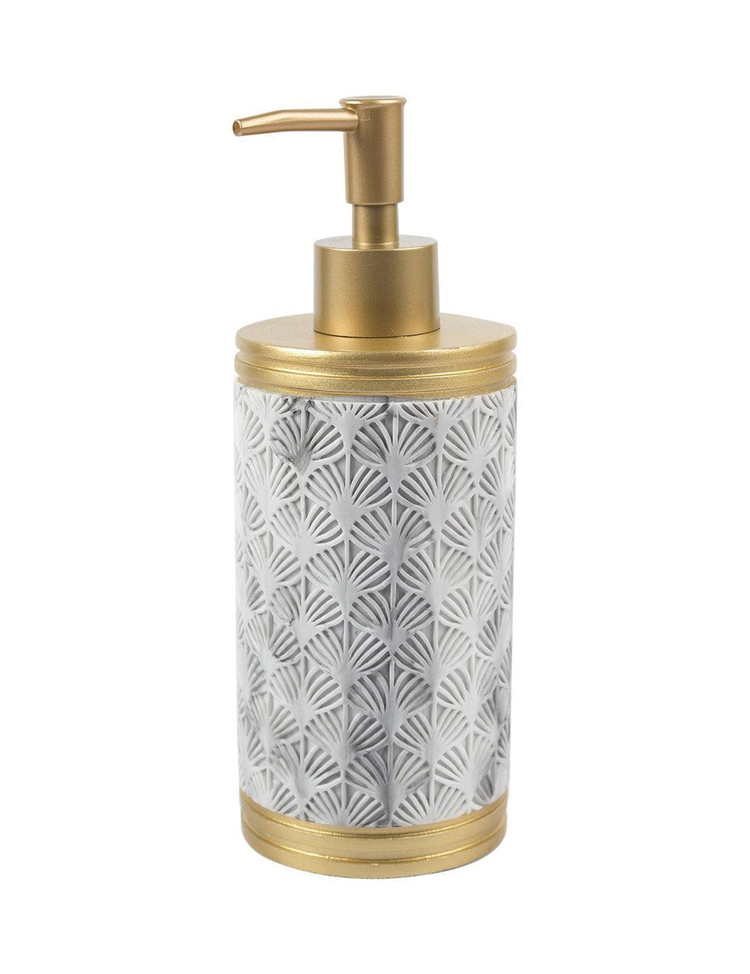 Polyresin Soap Dispenser with Golden Pump - 375 mL