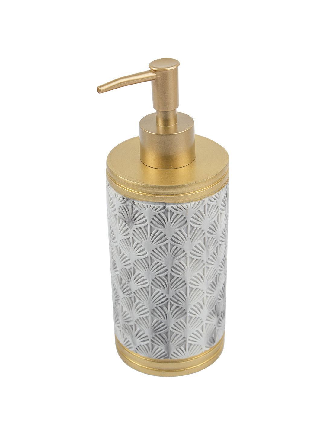 Polyresin Soap Dispenser with Golden Pump - 375 mL