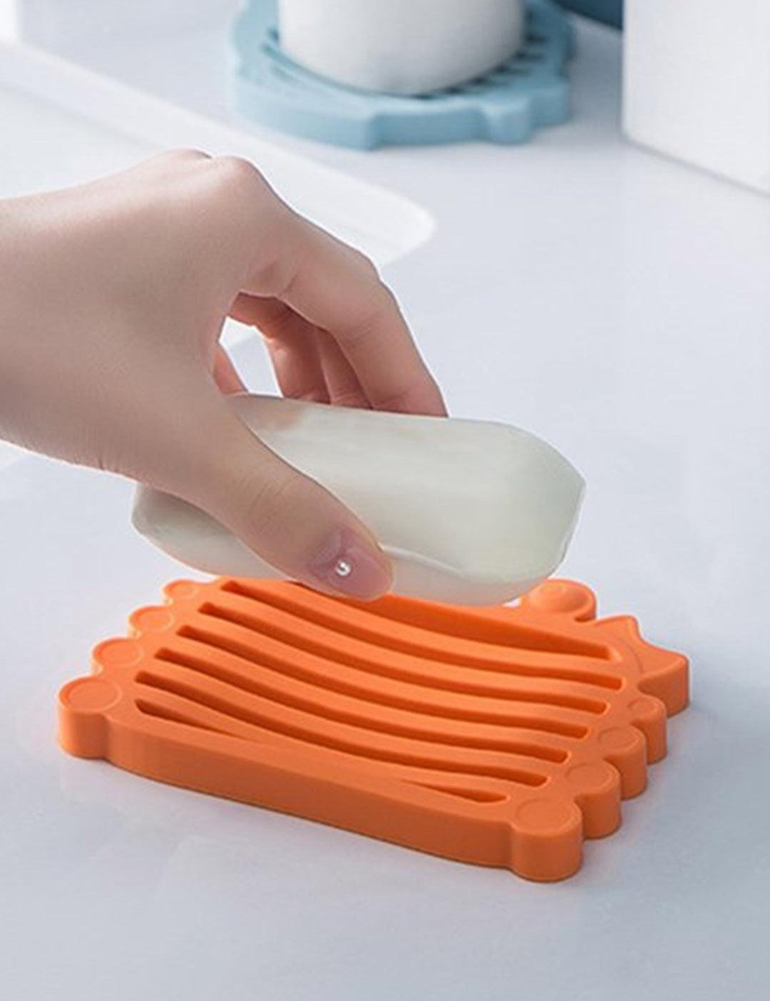 Market99 Rectangular Silicone Soap Dish 10X8X1Cm - MARKET 99