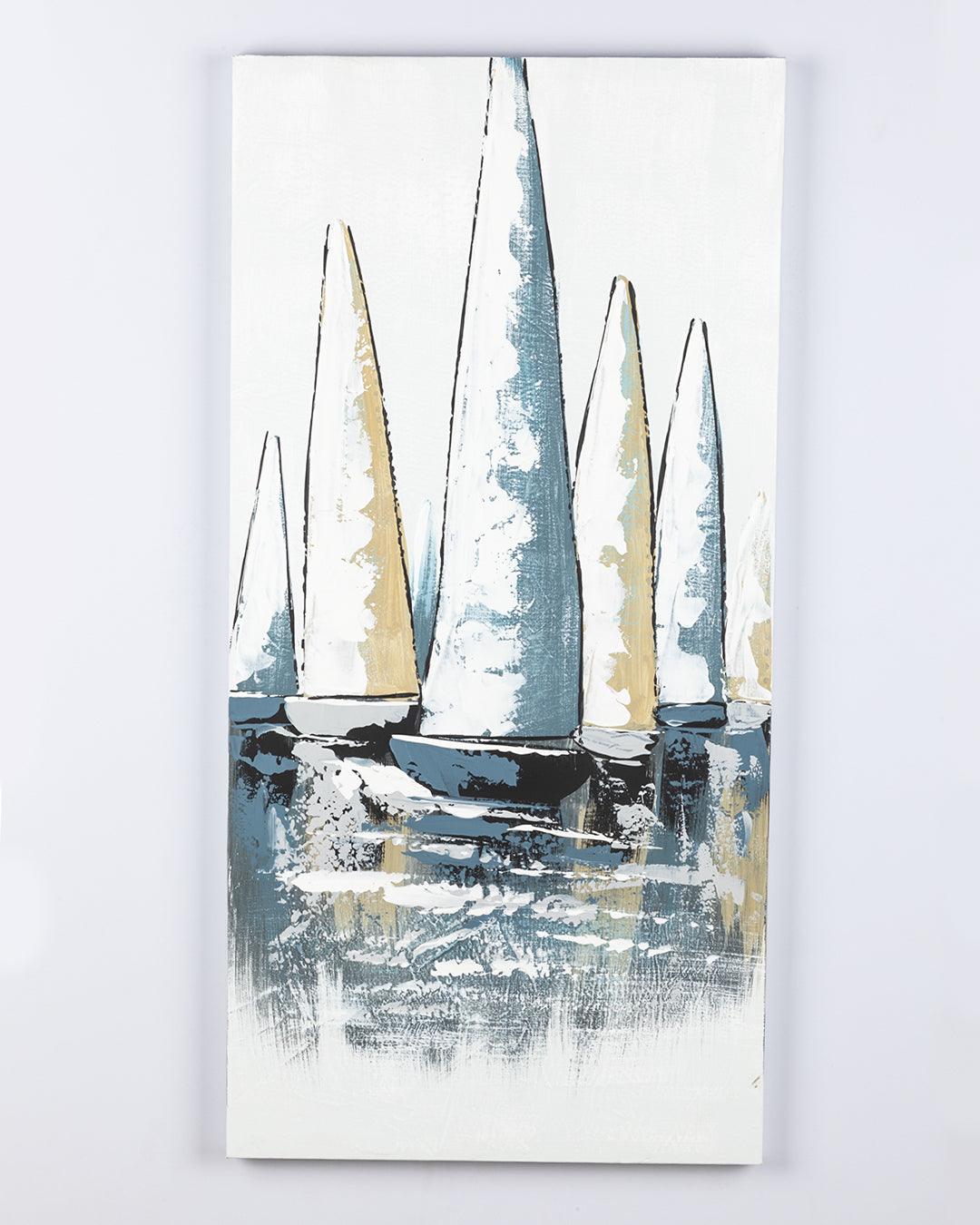 Market99 Sailing Ships Oil Painting Artwork - MARKET 99