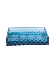 Market99 Soap Dish Holder, Rectangular Shape Blue Plastic Soap Holder - MARKET 99