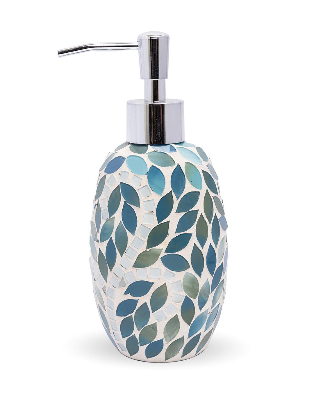 Market99 Soap Dispenser, Blue, Glass, 400 mL - MARKET 99