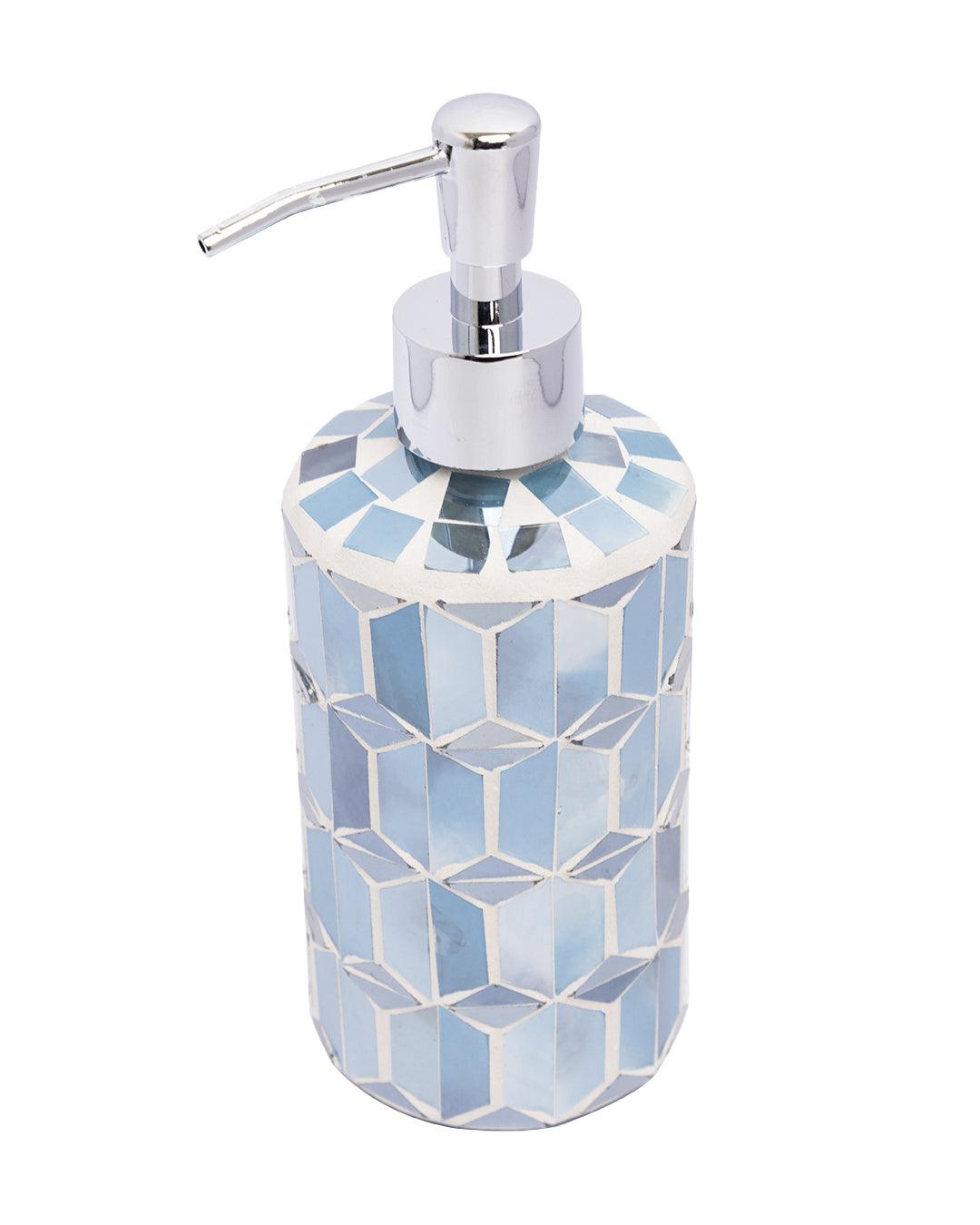 Market99 Soap Dispenser, Blue, Glass, 400 mL - MARKET 99