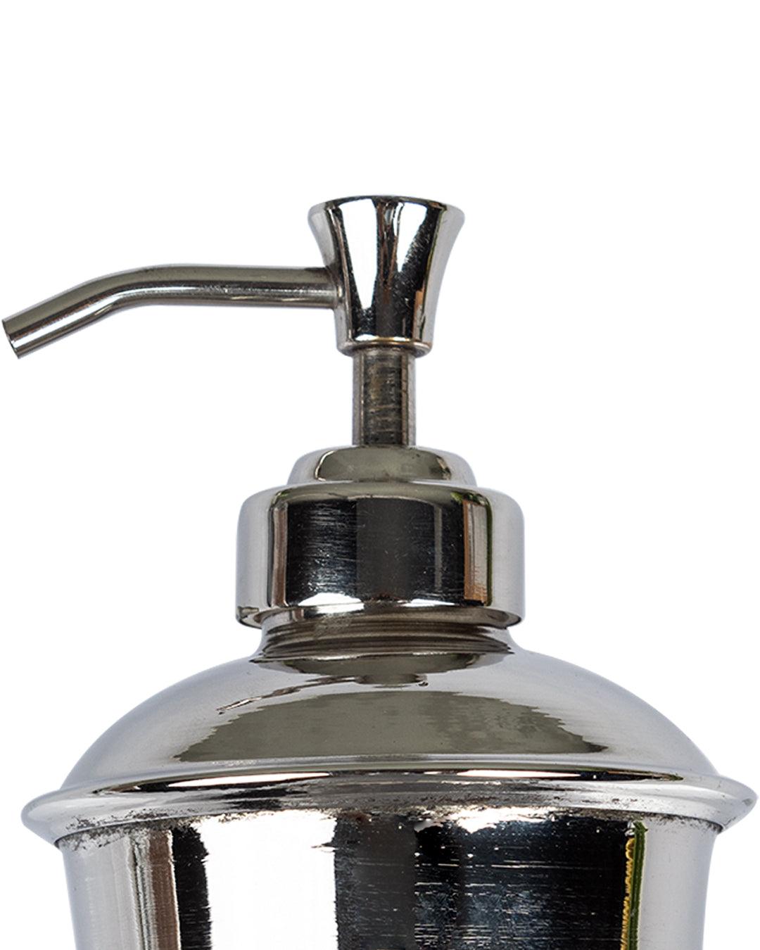 Market99 Soap Dispenser, Silver & Black, Brass, 300 mL - MARKET 99