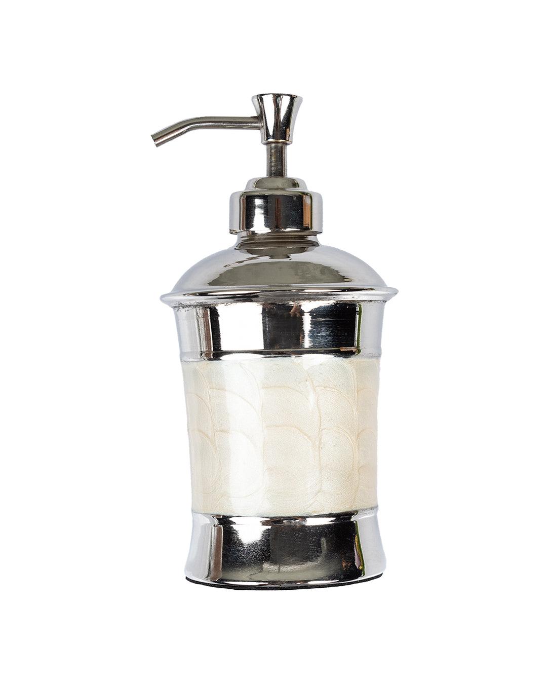 Market99 Soap Dispenser, Silver & Black, Brass, 300 mL - MARKET 99