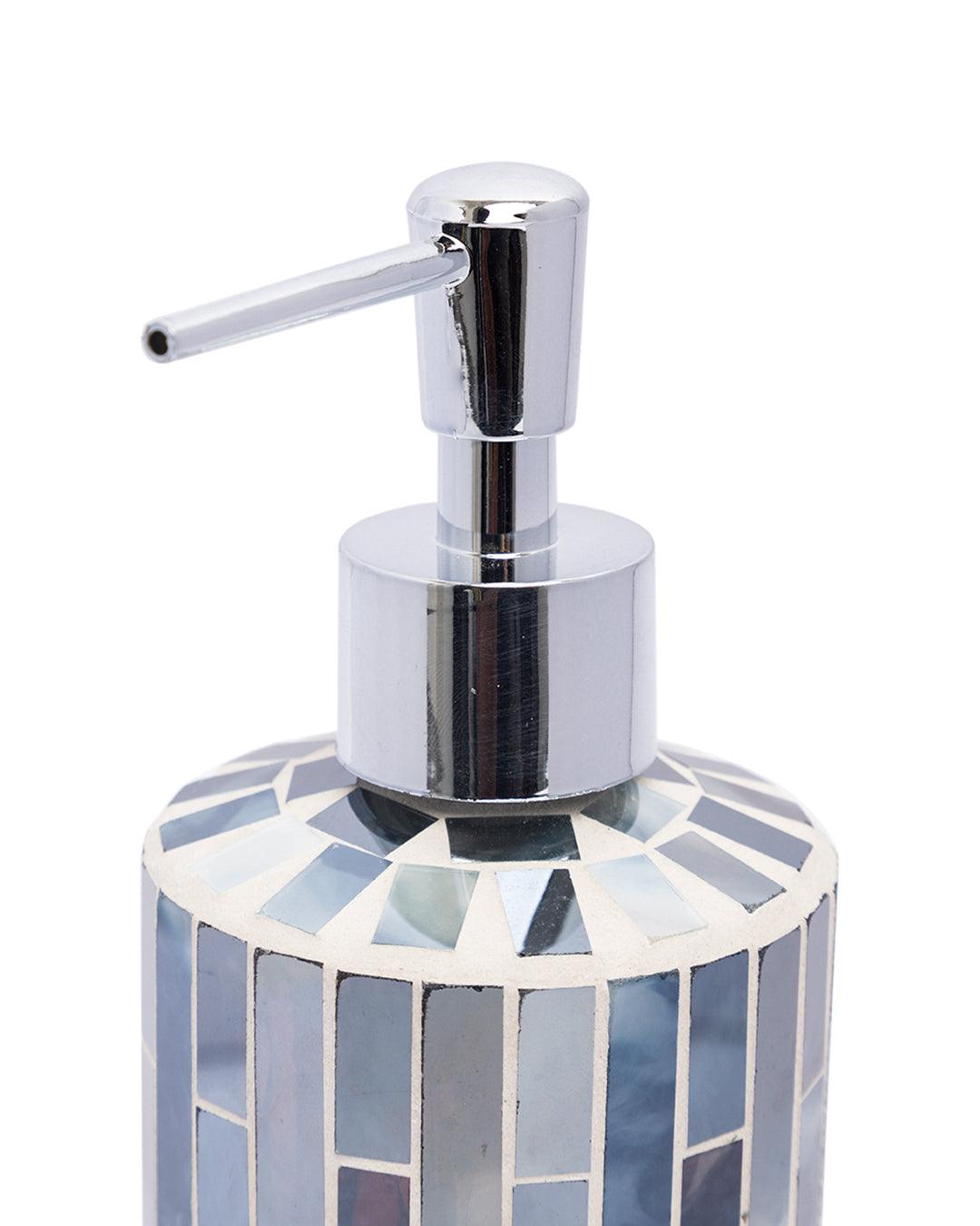 Market99 Soap Dispenser, Silver, Glass, 400 mL - MARKET 99