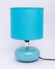 Market99 Table Lamp, with Shade, Oval Shape, Blue, Ceramic - MARKET 99