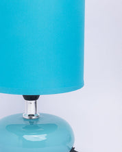 Market99 Table Lamp, with Shade, Oval Shape, Blue, Ceramic - MARKET 99