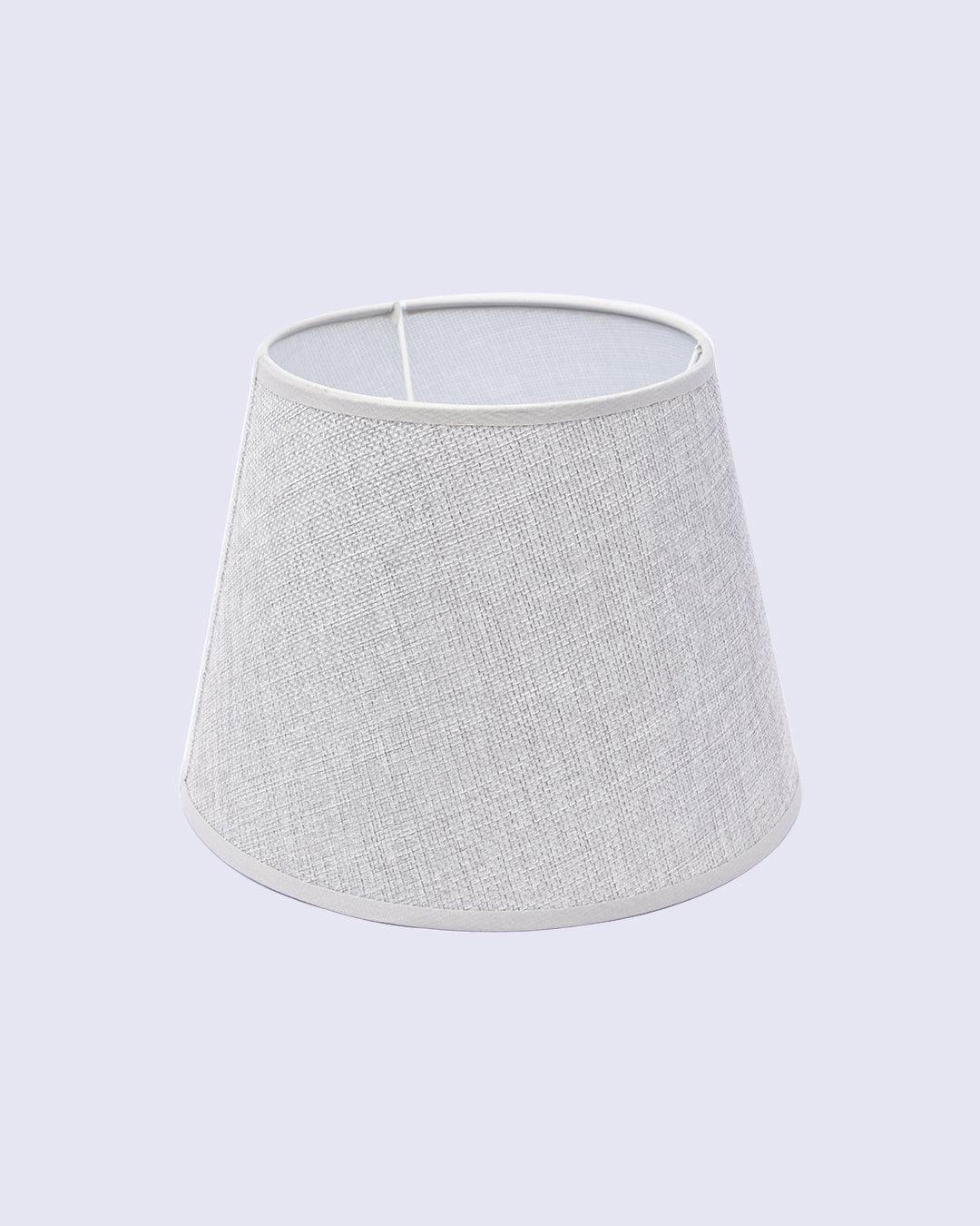 Market99 Table Lamp, with Shade, Rectangular Shape, White & Grey Colour, Ceramic - MARKET 99