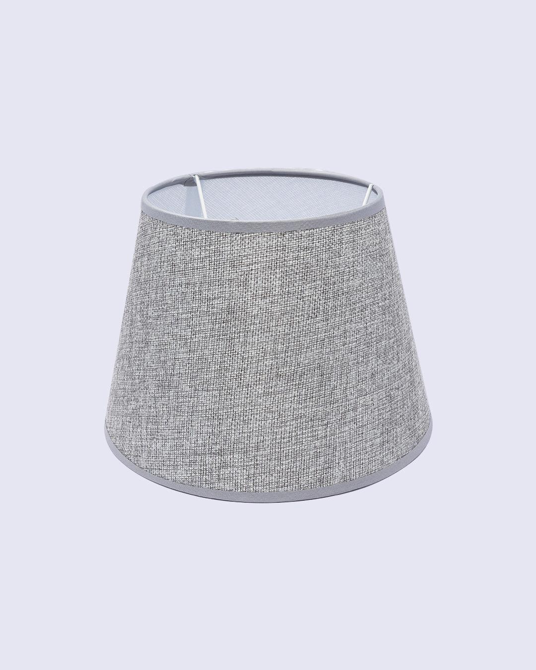 Market99 Table Lamp, with Shade, S Shape, White & Grey, Ceramic - MARKET 99