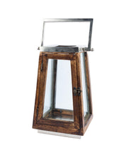 Market99 Table Lantern, Black, Wood & Glass - MARKET 99