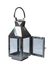 Market99 Table Lantern, Small, Silver, Stainless Steel & Glass - MARKET 99