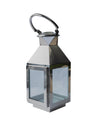 Market99 Table Lantern, Small, Silver, Stainless Steel & Glass - MARKET 99