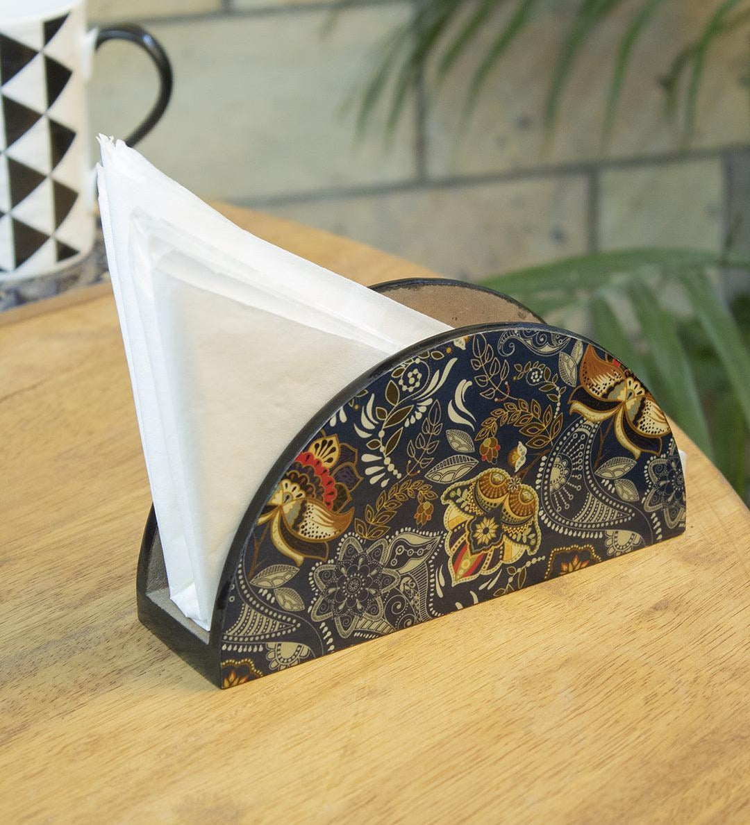 MARKET99 Tableware Napkin Box (1 Pcs, Floral Print)